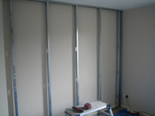 Steel framework for acoustic walls in both domestic and commercial properties